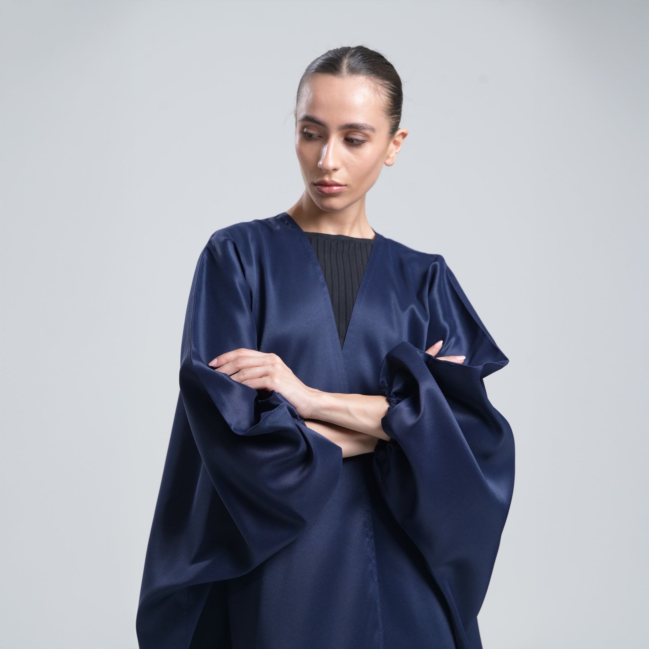 Navy Rodah Abaya